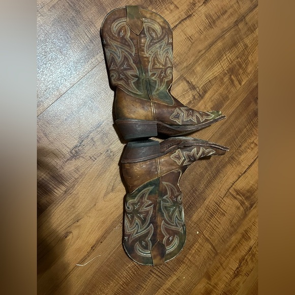 ROCKY HANDMADE Leather Western Cowgirl  Boots-Brown Size 6 - Picture 14 of 14